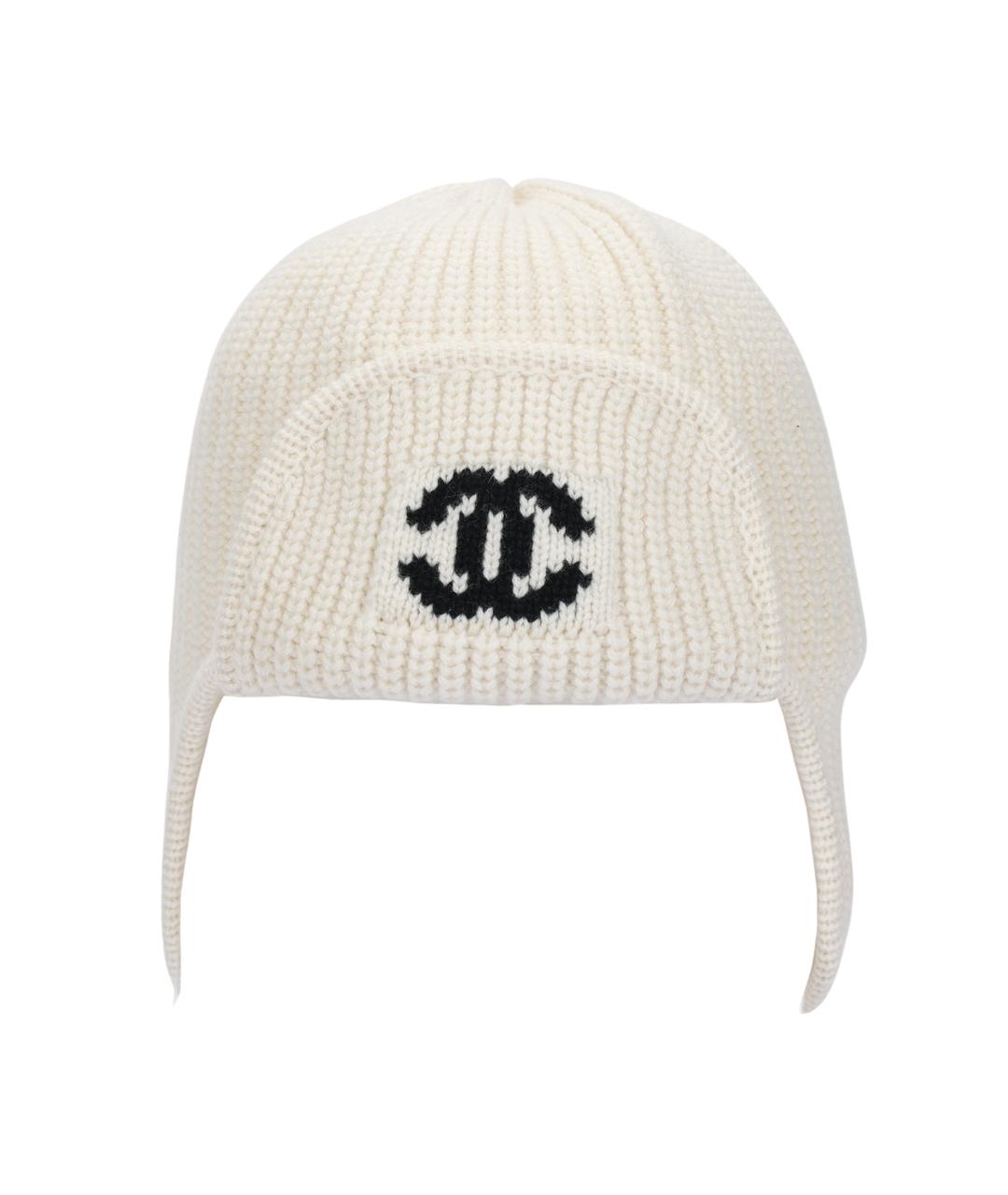 CHANEL Бежевая шапка, фото 1