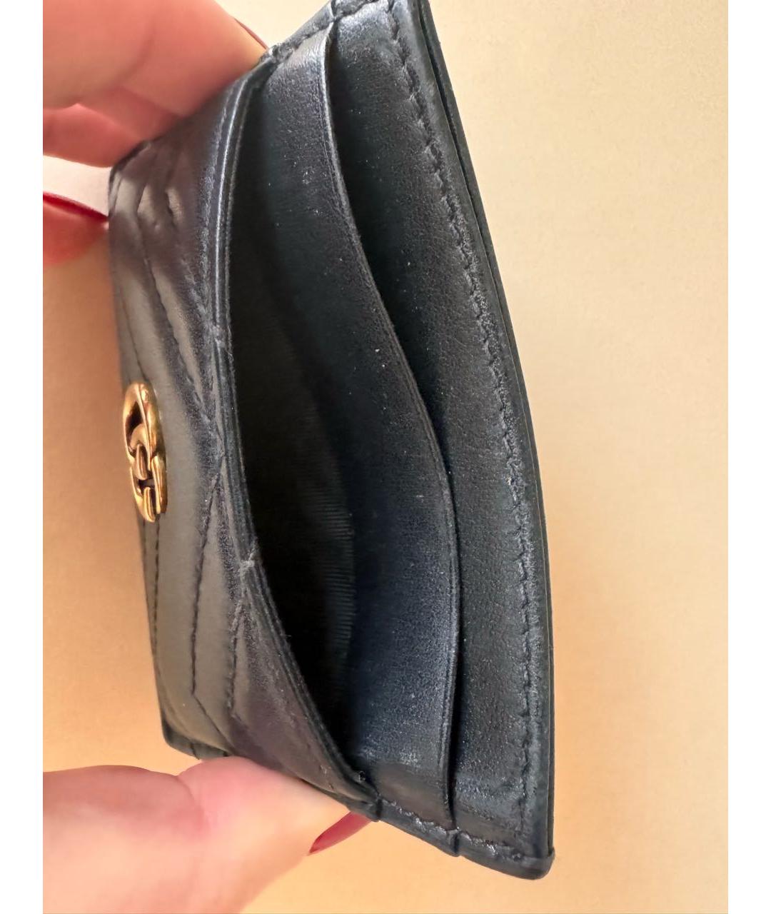 GUCCI Черный кожаный кардхолдер, фото 3