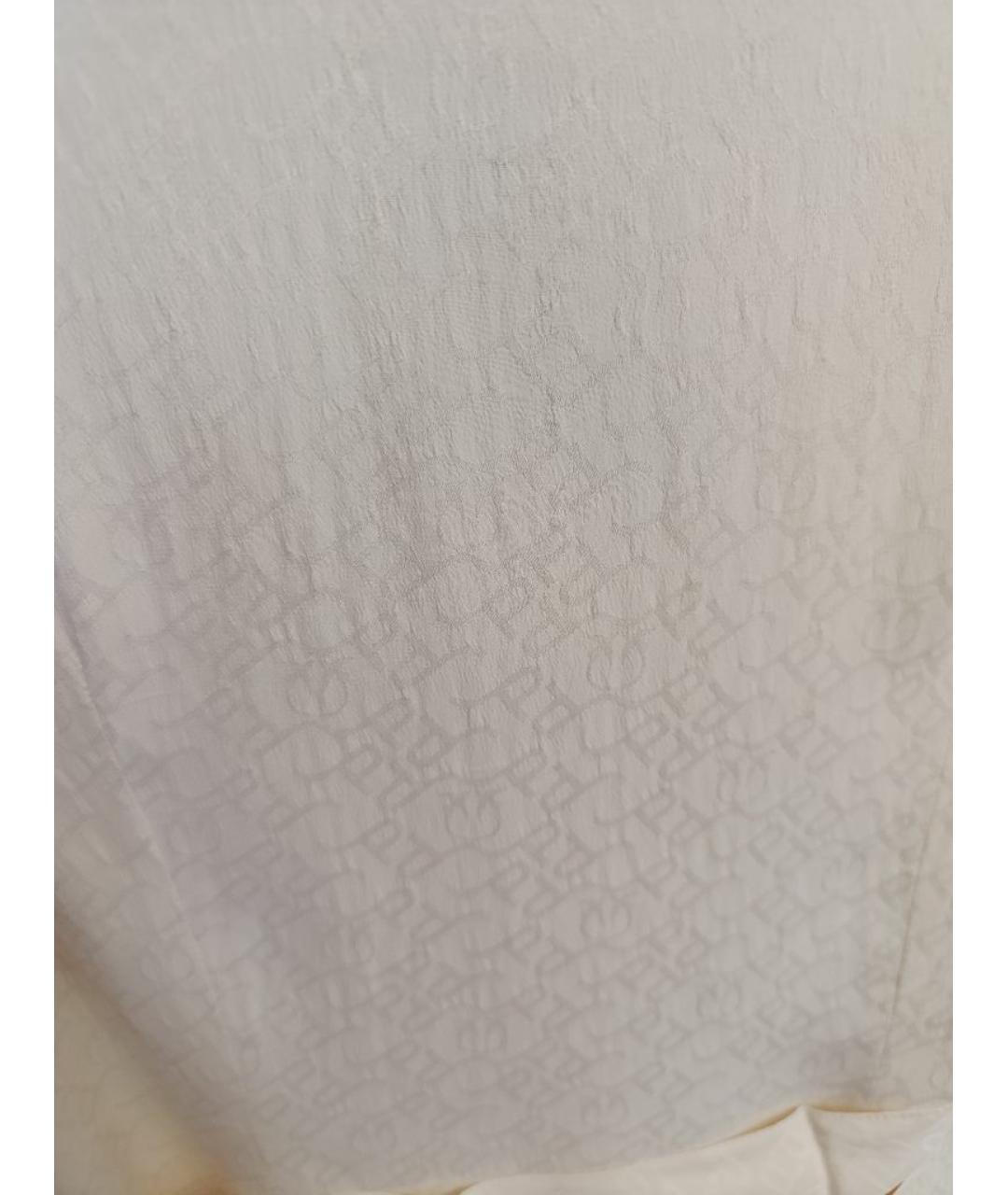 PINKO Бежевое ацетатное повседневное платье, фото 4