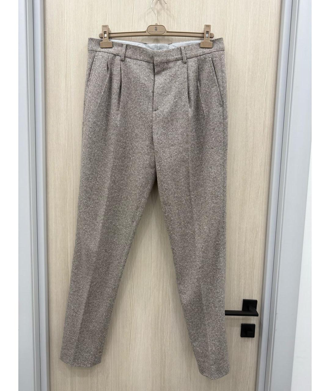 BRUNELLO CUCINELLI Шерстяные повседневные брюки, фото 7