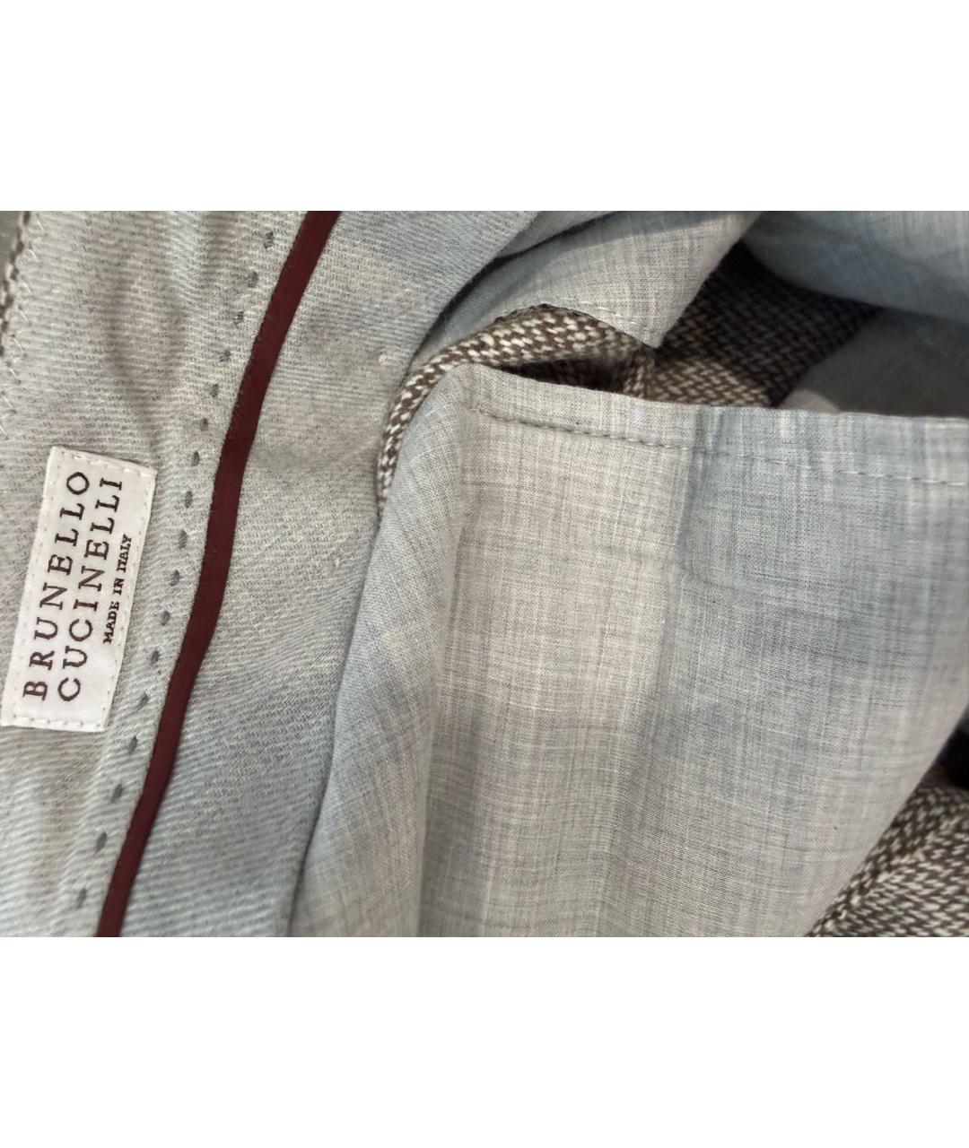 BRUNELLO CUCINELLI Шерстяные повседневные брюки, фото 6