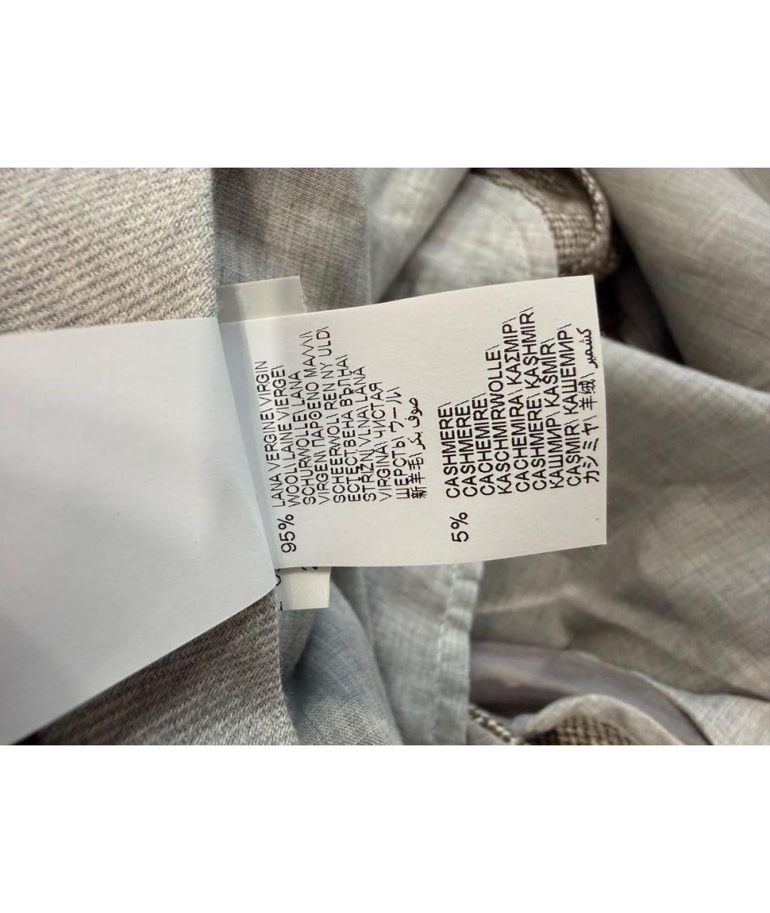 BRUNELLO CUCINELLI Шерстяные повседневные брюки, фото 5