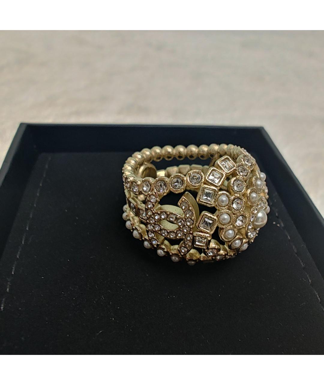 CHANEL Золотое кольцо из бисера, фото 2