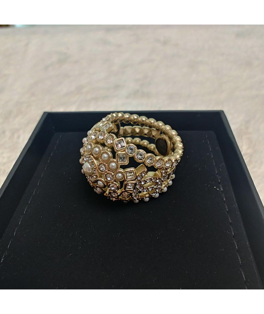 CHANEL Золотое кольцо из бисера, фото 3