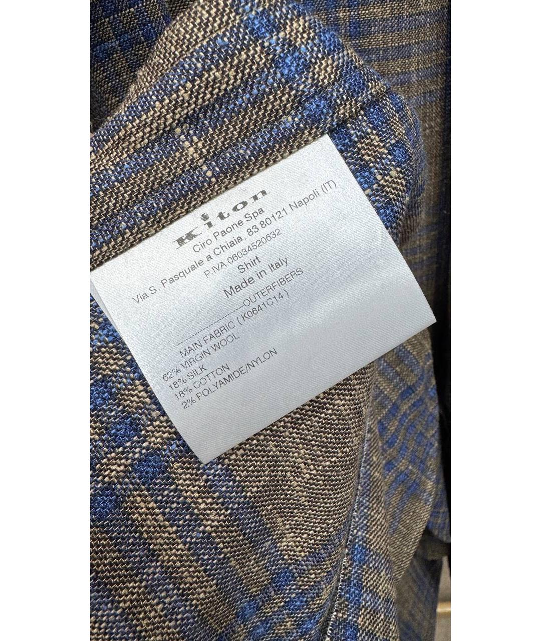 KITON Шерстяная кэжуал рубашка, фото 6