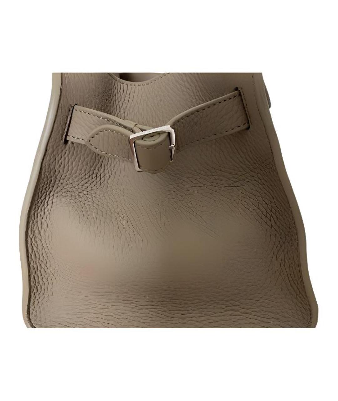 THE ROW Бежевая кожаная сумка тоут, фото 3