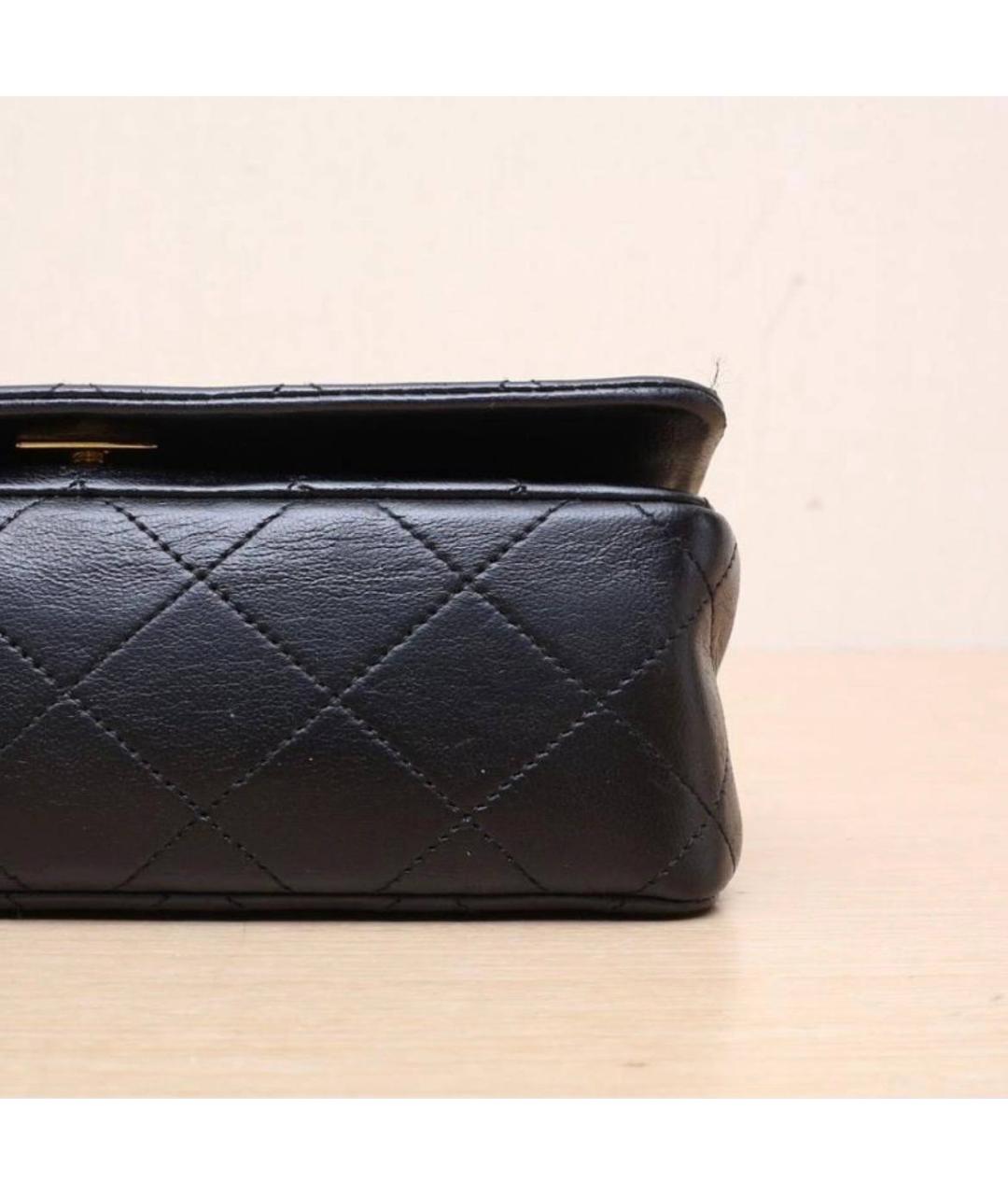 CHANEL Черная кожаная сумка через плечо, фото 6