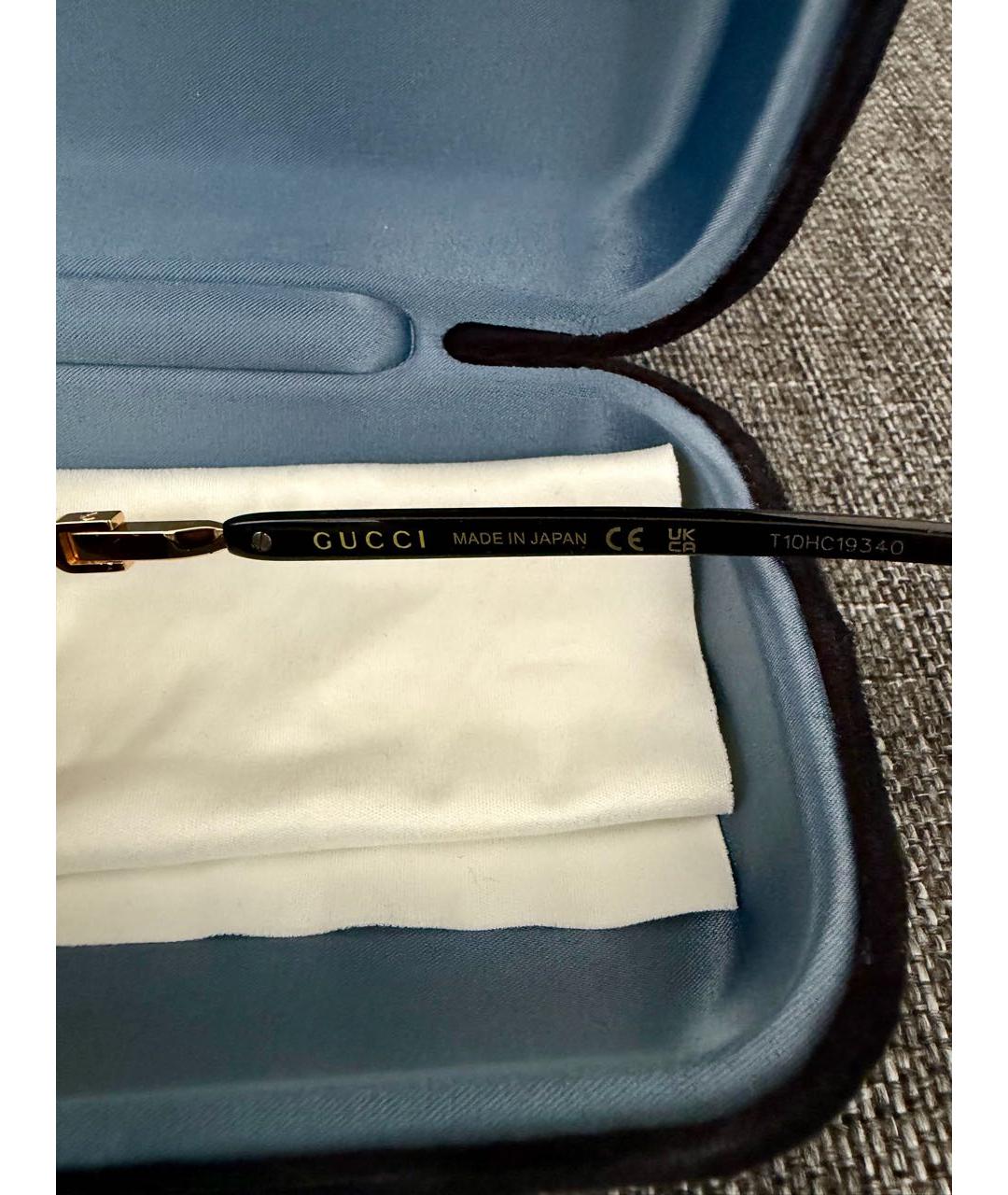 GUCCI Черные пластиковые солнцезащитные очки, фото 6