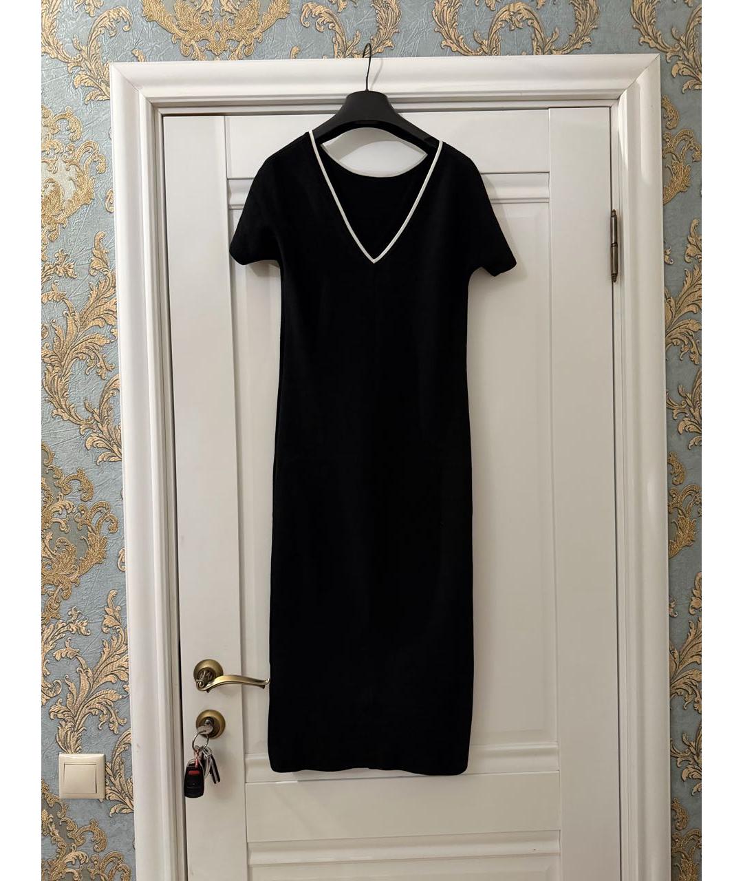 MAX MARA STUDIO Черный вискозный костюм с юбками, фото 5