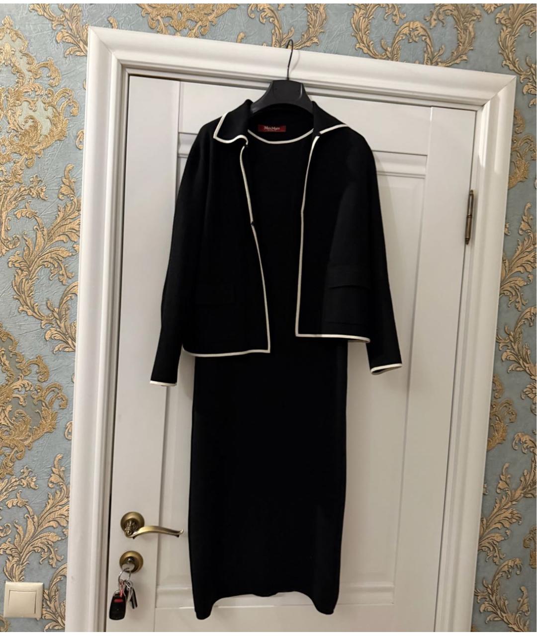 MAX MARA STUDIO Черный вискозный костюм с юбками, фото 2