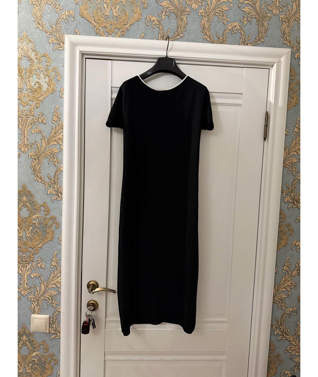 MAX MARA STUDIO Черный вискозный костюм с юбками, фото 4