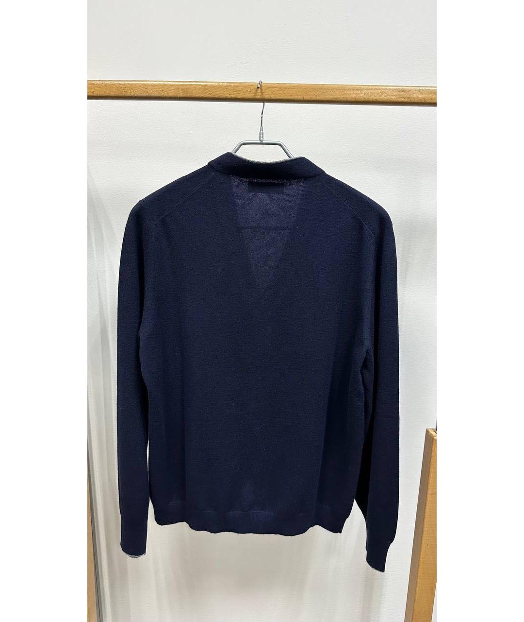 BRUNELLO CUCINELLI Темно-синий кашемировый кардиган, фото 2