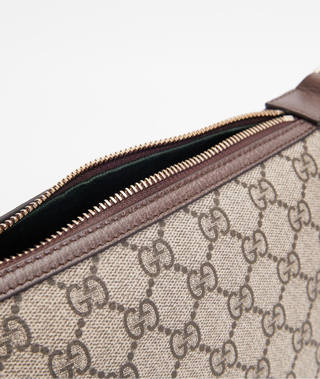 GUCCI Коричневая хлопковая сумка через плечо, фото 6