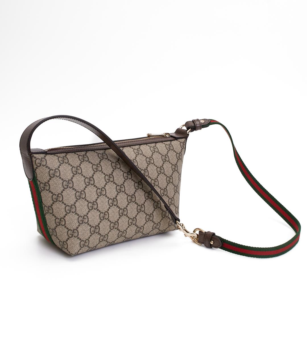 GUCCI Коричневая хлопковая сумка через плечо, фото 5