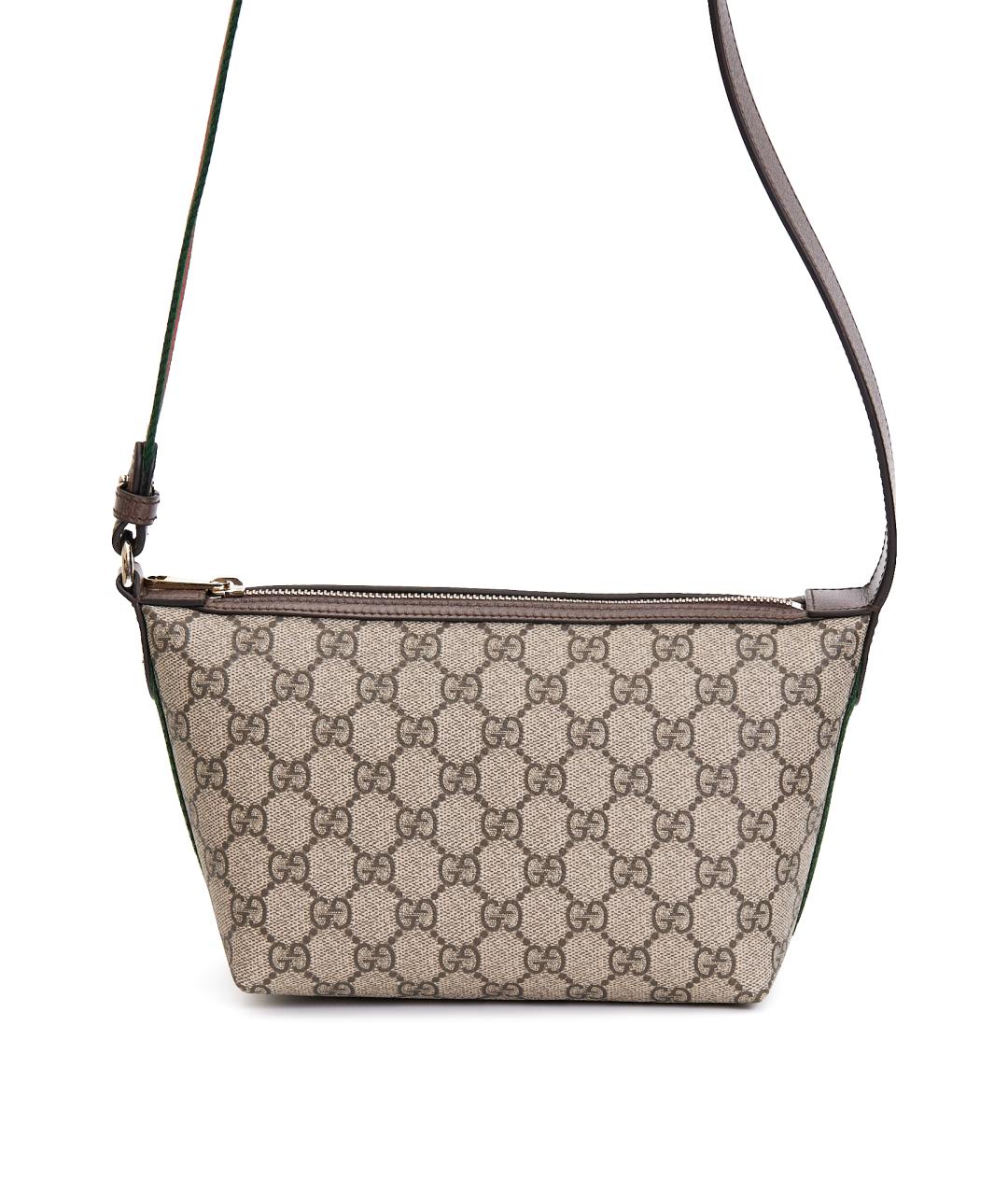 GUCCI Коричневая хлопковая сумка через плечо, фото 3