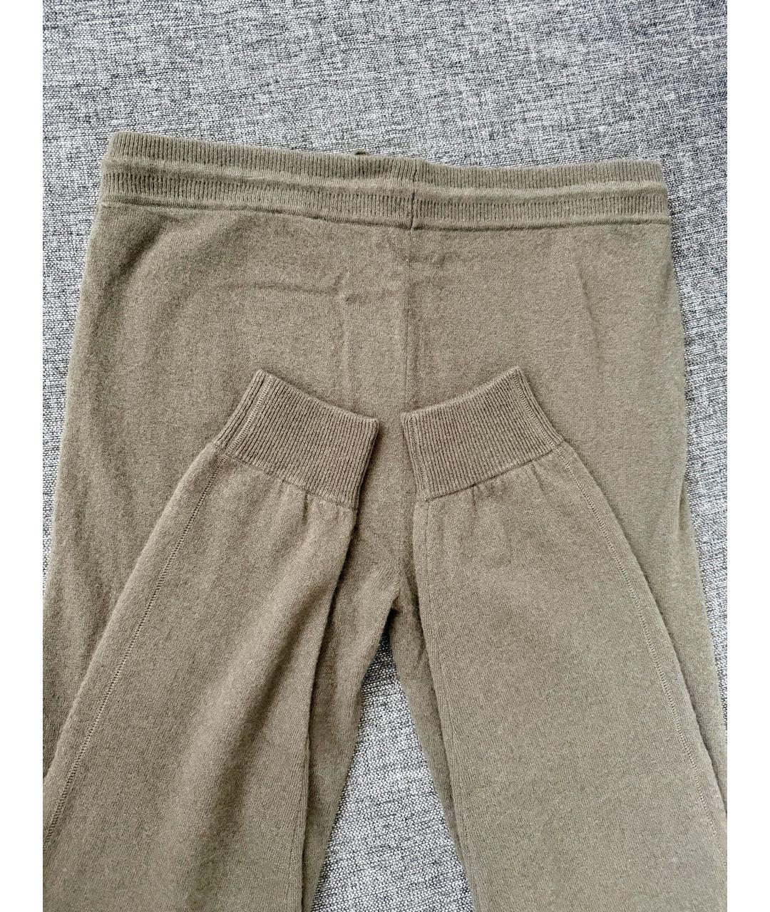 SANDRO Хаки кашемировые брюки узкие, фото 2