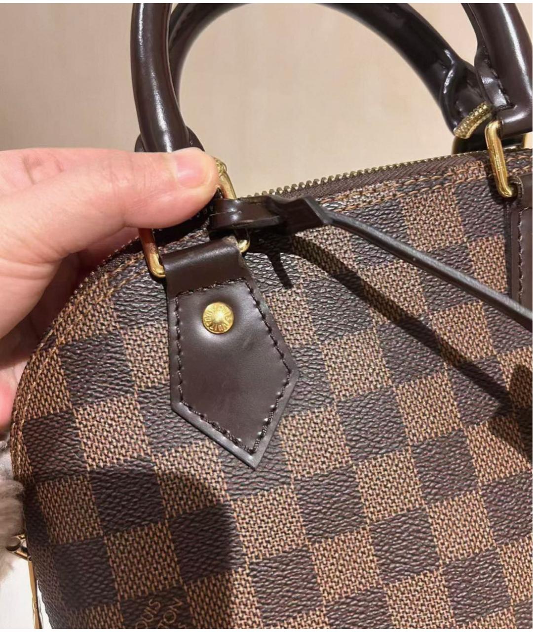LOUIS VUITTON Коричневая сумка с короткими ручками, фото 6