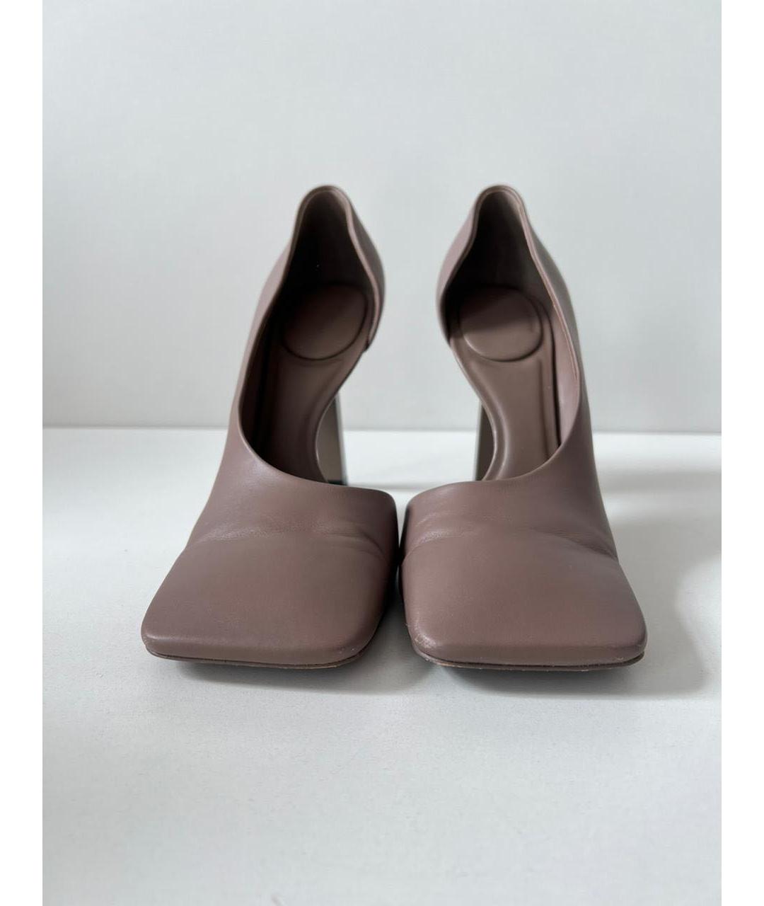 BALENCIAGA Коричневые кожаные туфли, фото 2