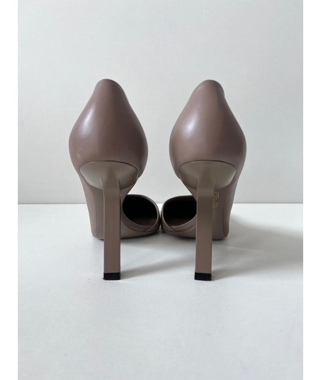 BALENCIAGA Коричневые кожаные туфли, фото 4