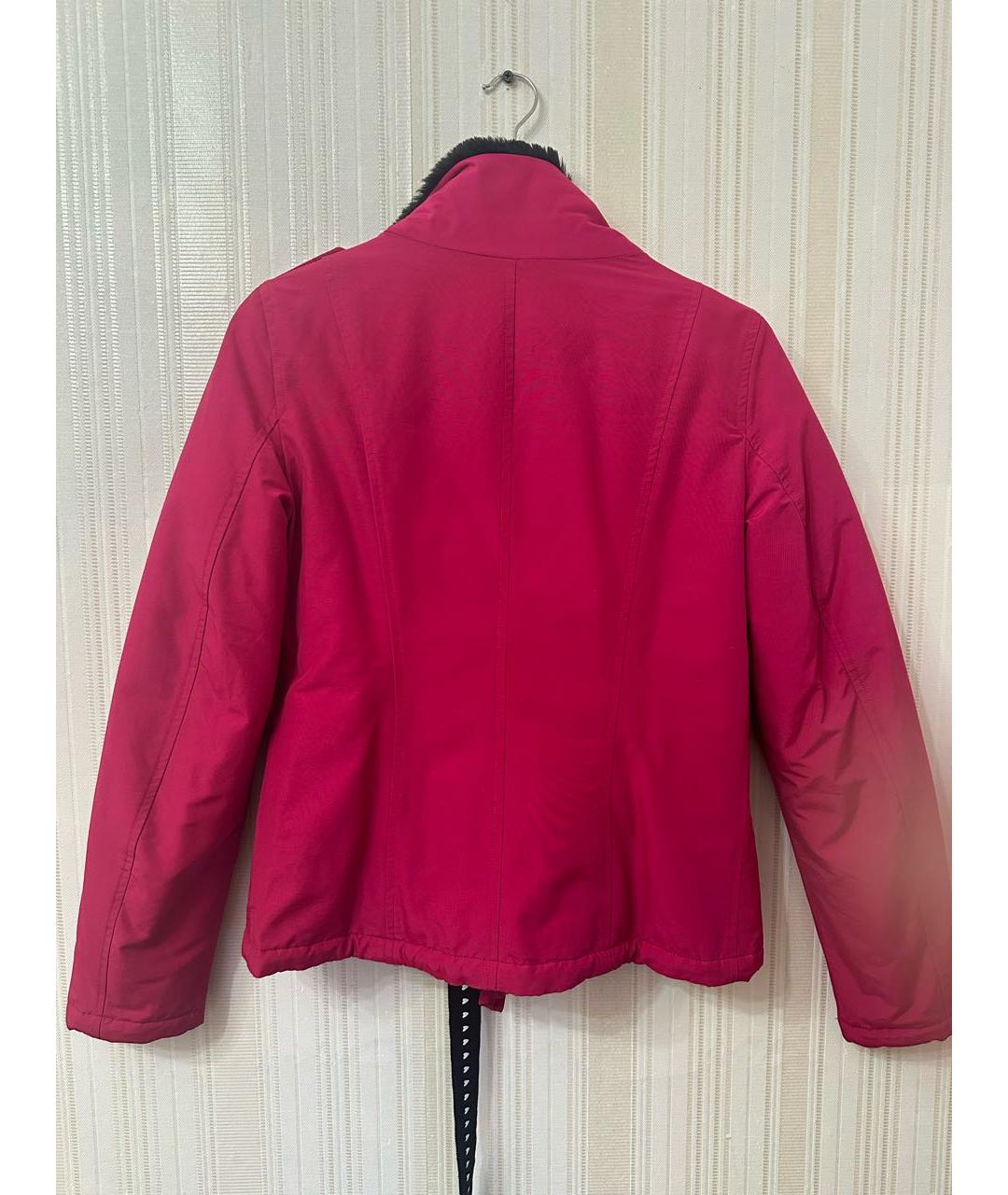 LOVE MOSCHINO Фуксия меховая куртка, фото 2