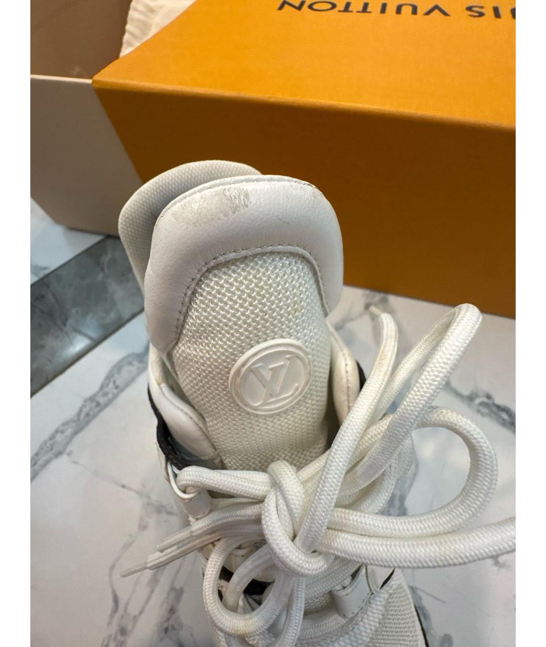 LOUIS VUITTON Белые текстильные кроссовки, фото 3