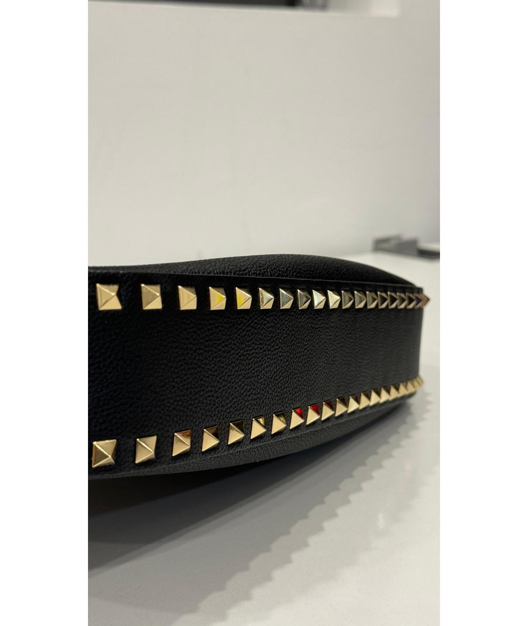 VALENTINO Черная кожаная сумка с короткими ручками, фото 7