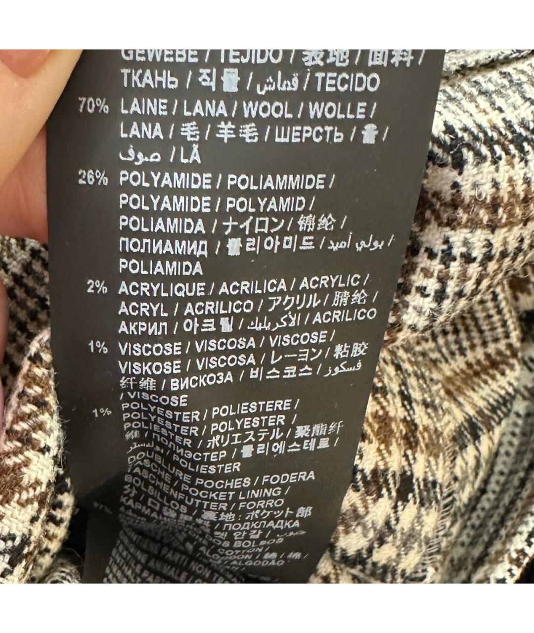 SAINT LAURENT Антрацитовые шерстяные шорты, фото 4