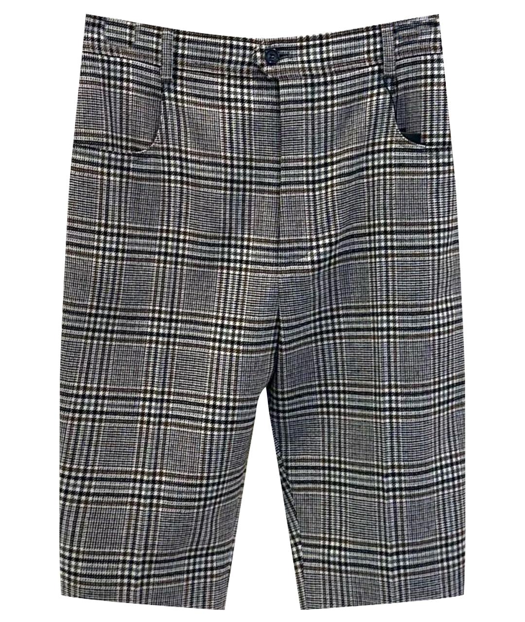 SAINT LAURENT Антрацитовые шерстяные шорты, фото 1