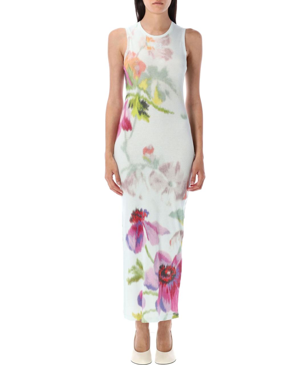 LOEWE Мульти шелковое повседневное платье, фото 2