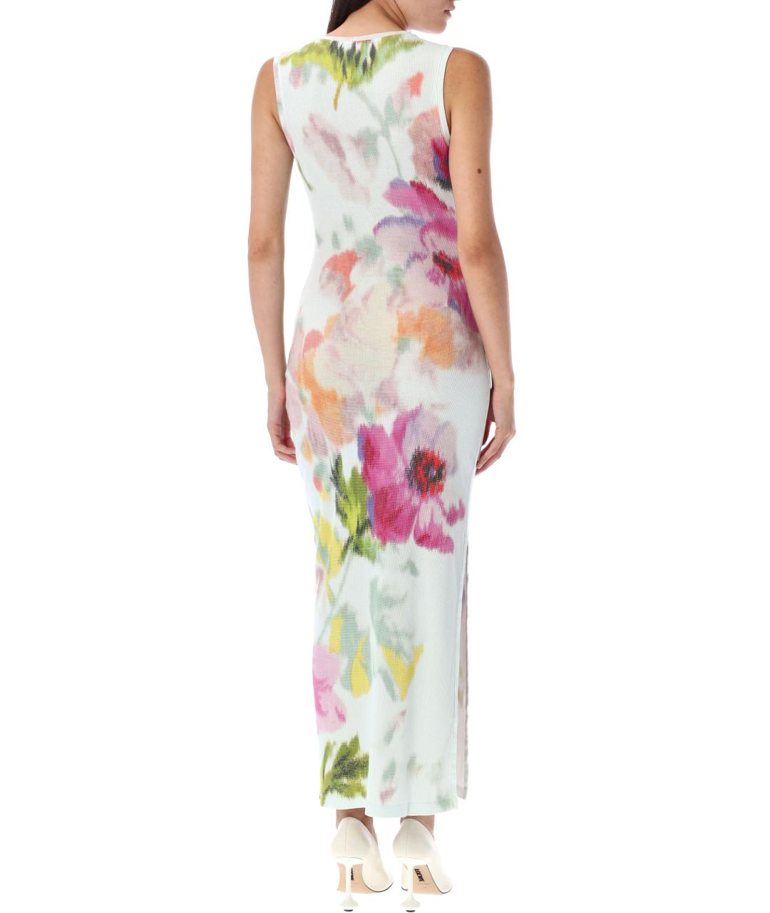 LOEWE Мульти шелковое повседневное платье, фото 3