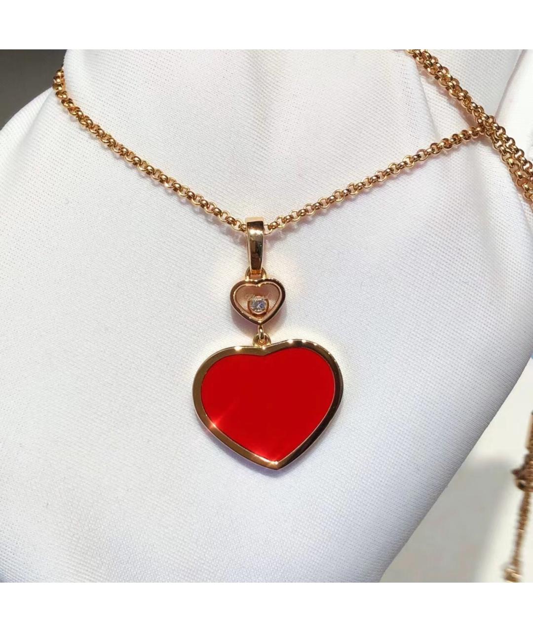 CHOPARD Красное колье из розового золота, фото 5