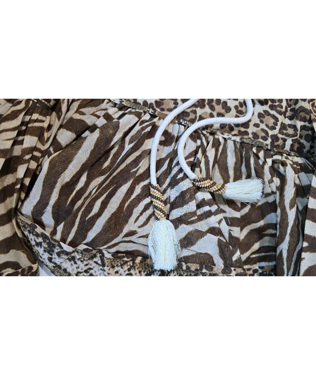 ZIMMERMANN Коричневое хлопковое платье, фото 6