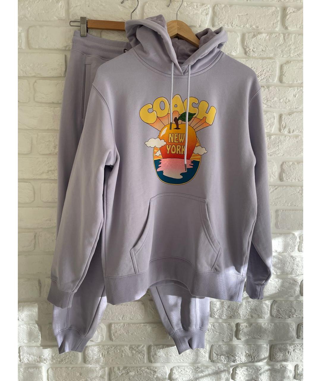 COACH Фиолетовый хлопковый спортивные костюмы, фото 7