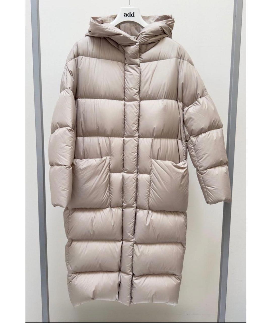 ADD Бежевая вискозная парка, фото 4