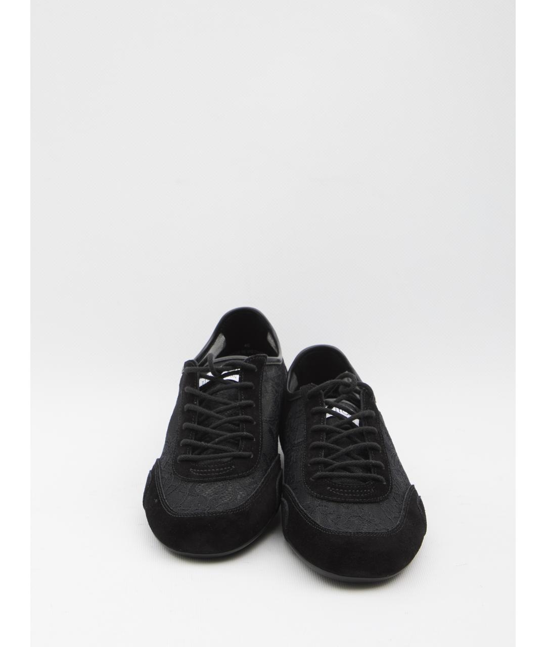 JIMMY CHOO Черные текстильные кроссовки, фото 5