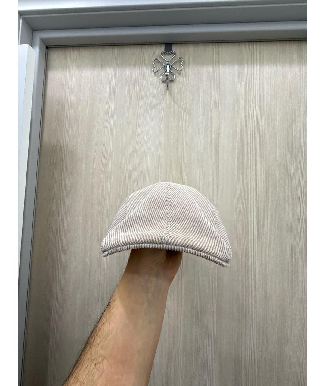 BRUNELLO CUCINELLI Бежевая хлопковая кепка/бейсболка, фото 2