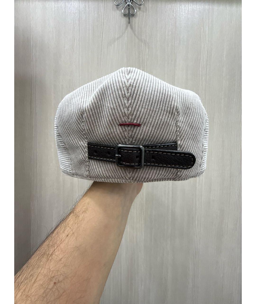 BRUNELLO CUCINELLI Бежевая хлопковая кепка/бейсболка, фото 3