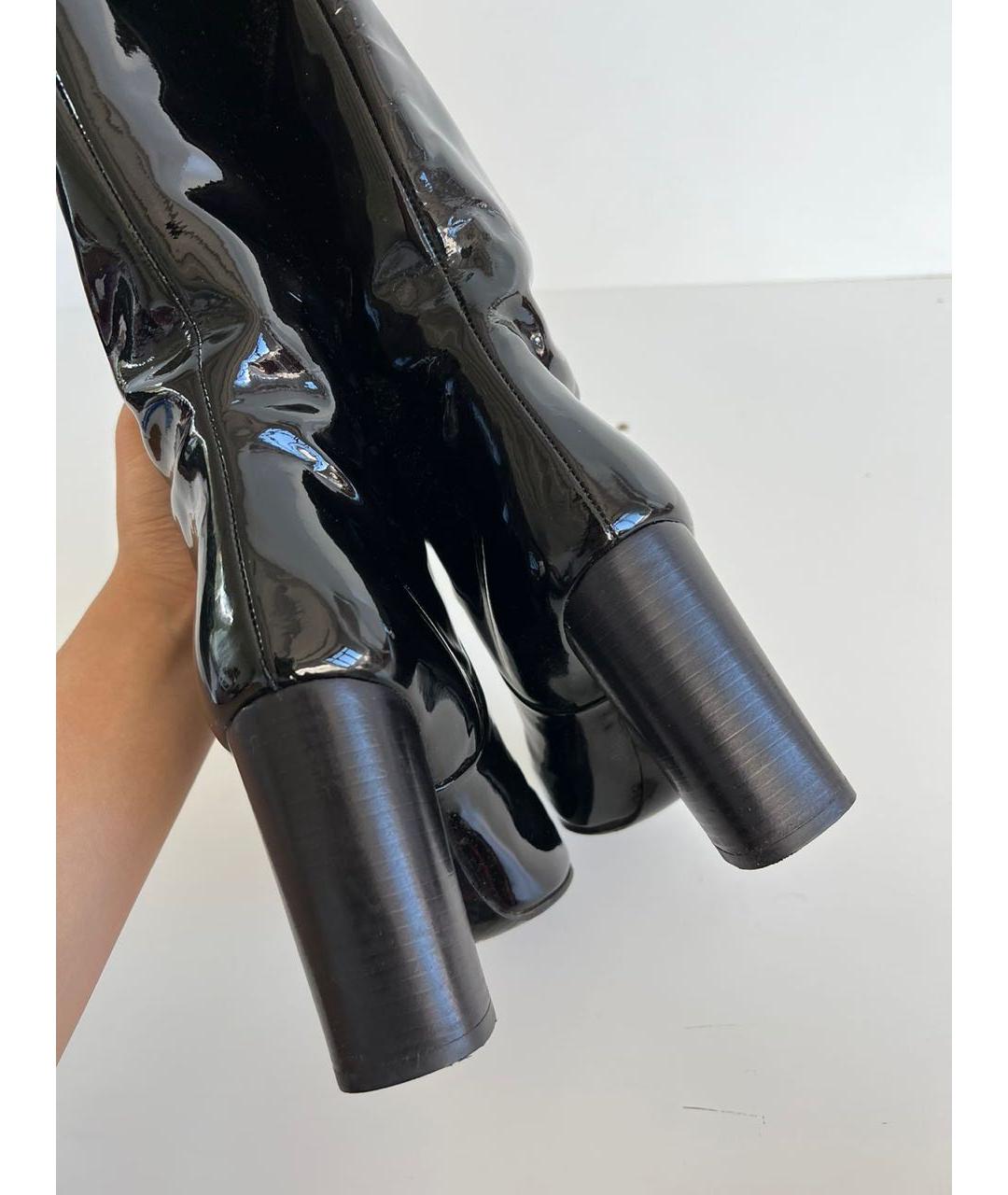 BOTTEGA VENETA Черные брогги и оксфорды из лакированной кожи, фото 4