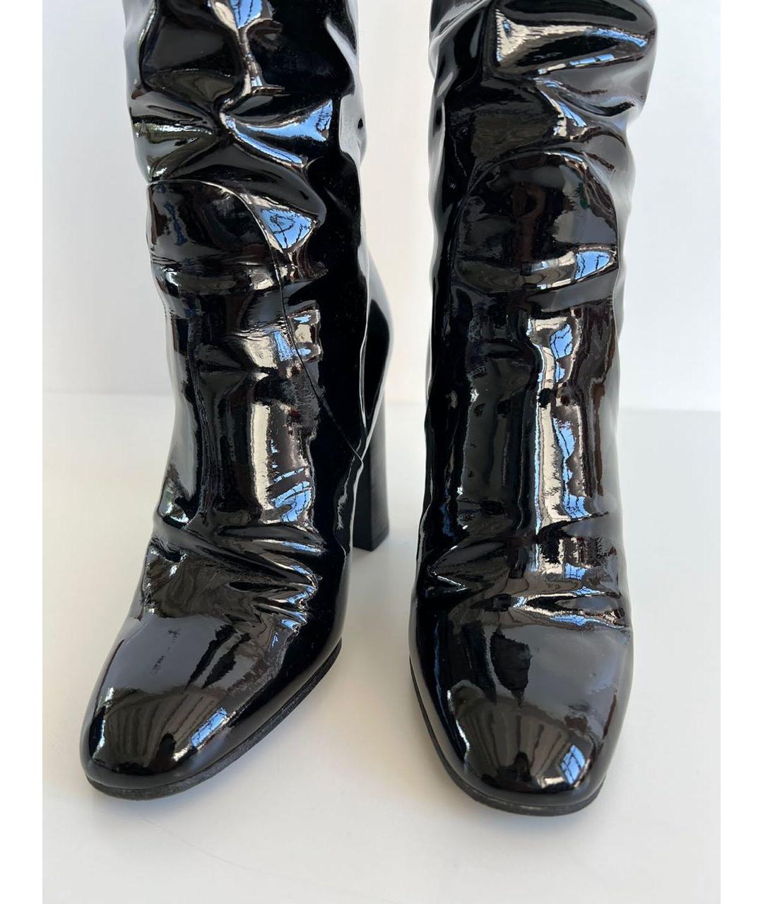 BOTTEGA VENETA Черные брогги и оксфорды из лакированной кожи, фото 5