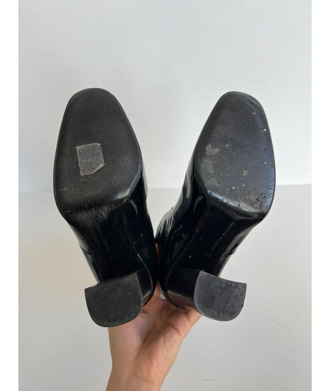 BOTTEGA VENETA Черные брогги и оксфорды из лакированной кожи, фото 3