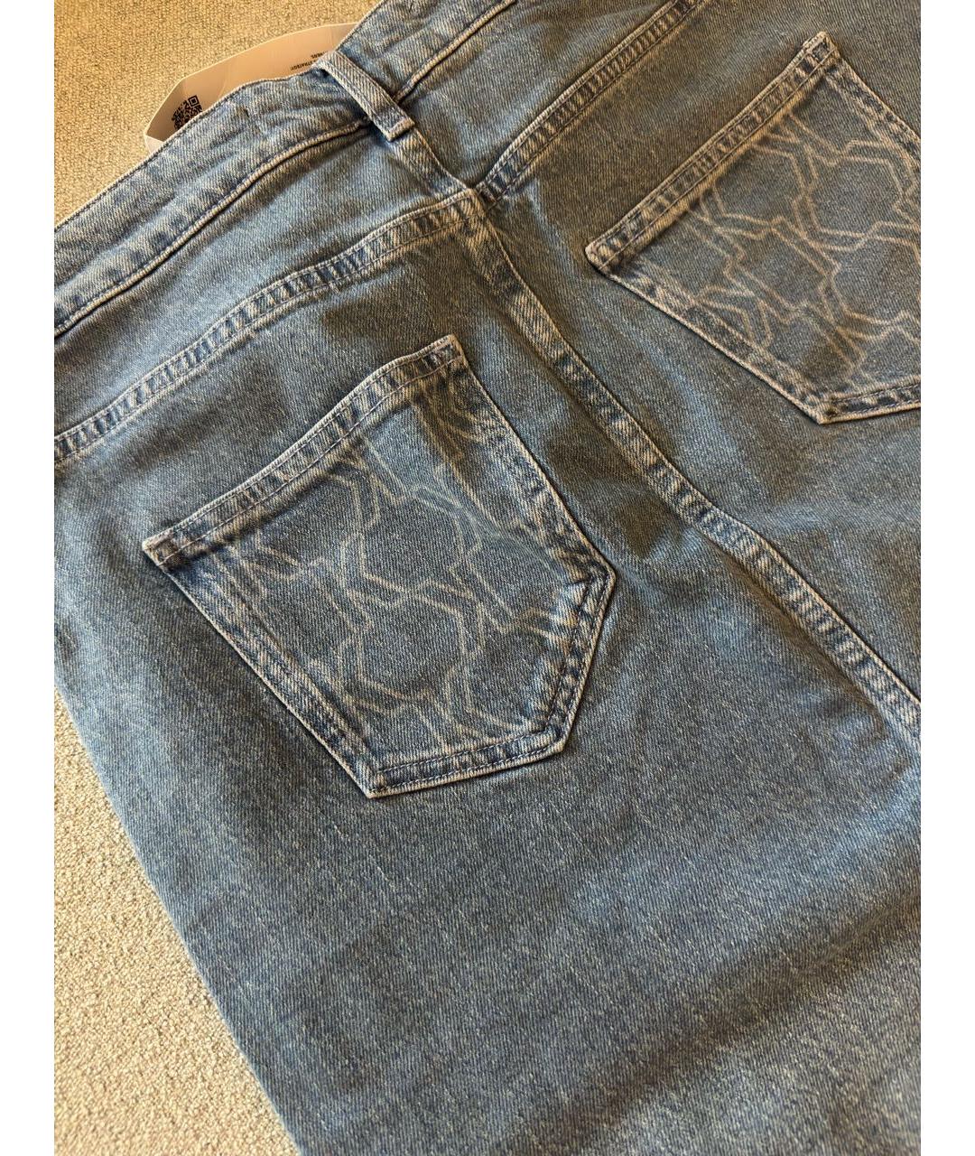 KARL LAGERFELD Голубая хлопковая юбка миди, фото 5