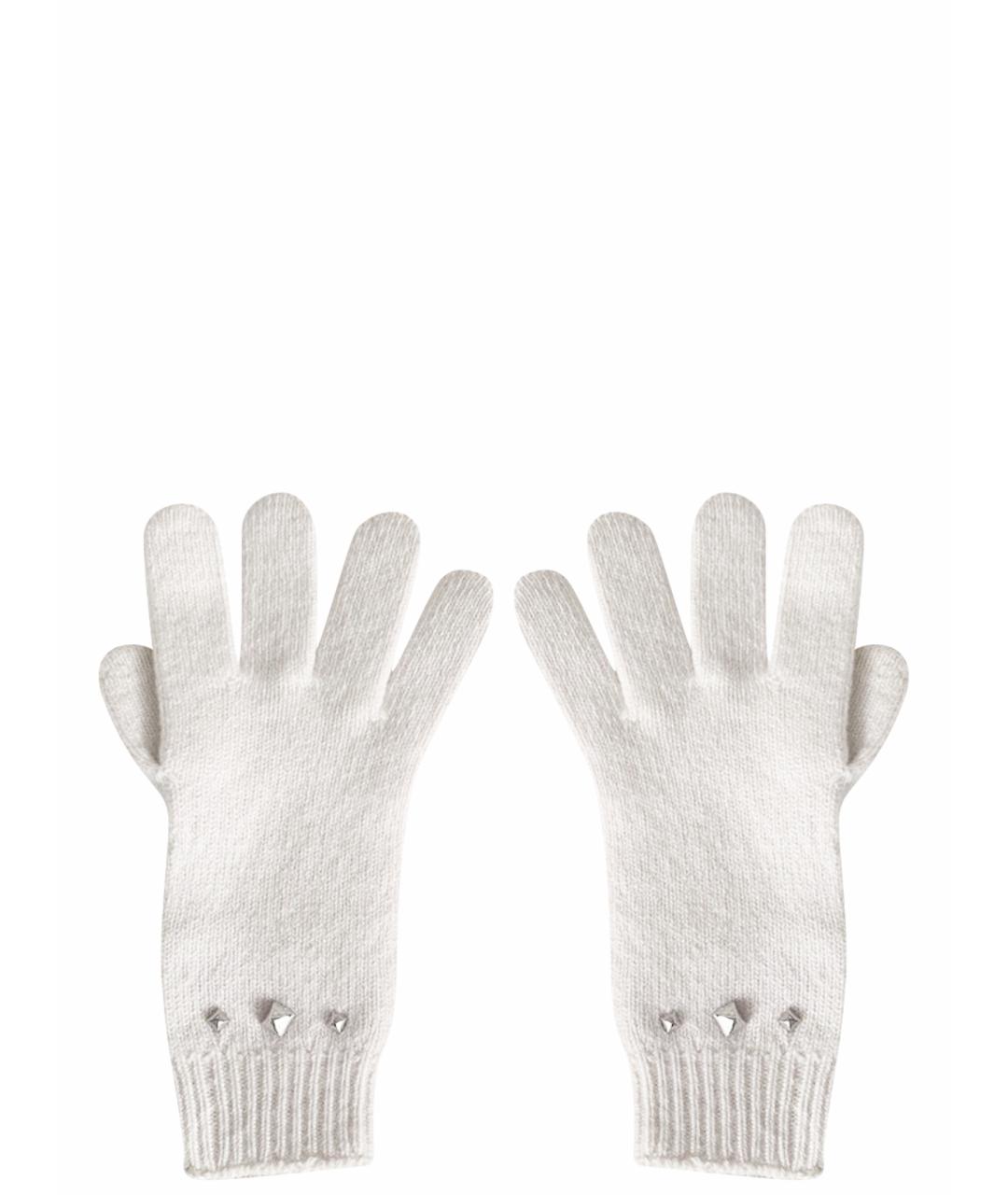 HERMES Бежевые кашемировые перчатки, фото 1