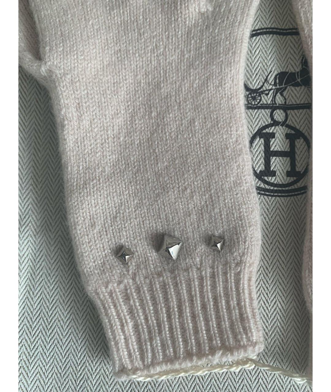 HERMES Бежевые кашемировые перчатки, фото 3