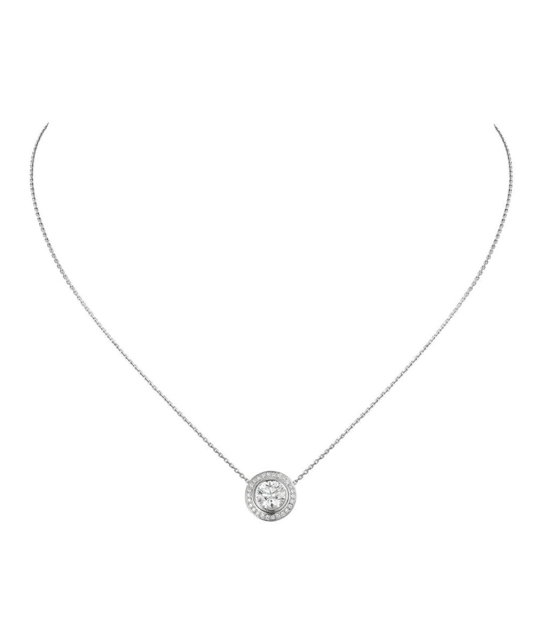 CARTIER Серебряное колье из белого золота, фото 4