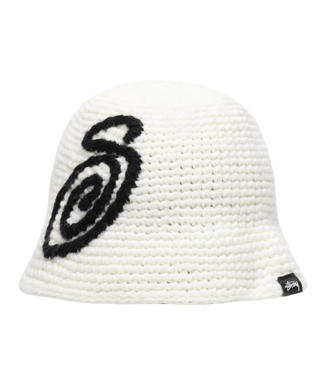 STUSSY Белая синтетическая панама, фото 1