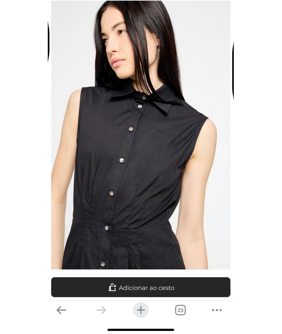 KARL LAGERFELD Черное хлопковое повседневное платье, фото 5