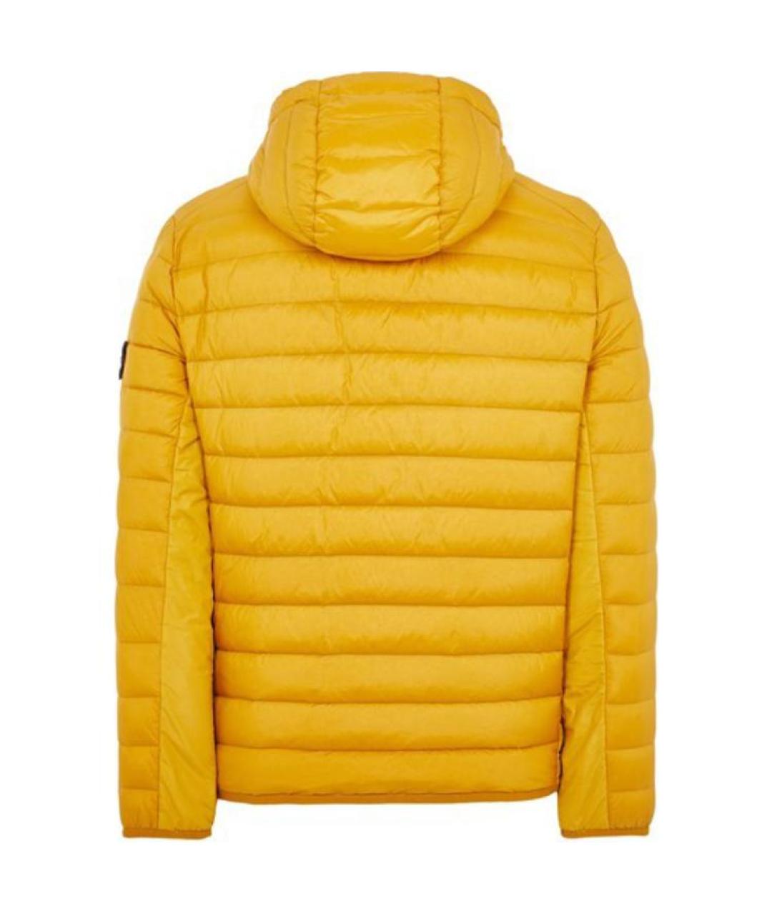 STONE ISLAND Желтая полиамидовая куртка, фото 2