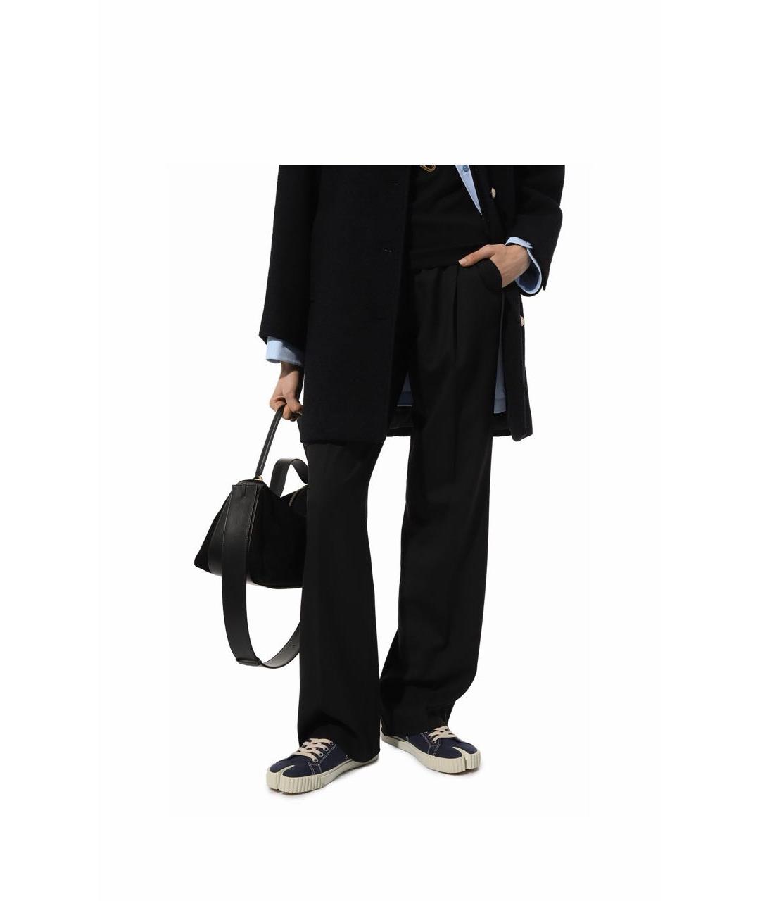 MAISON MARGIELA Темно-синие текстильные кеды, фото 7