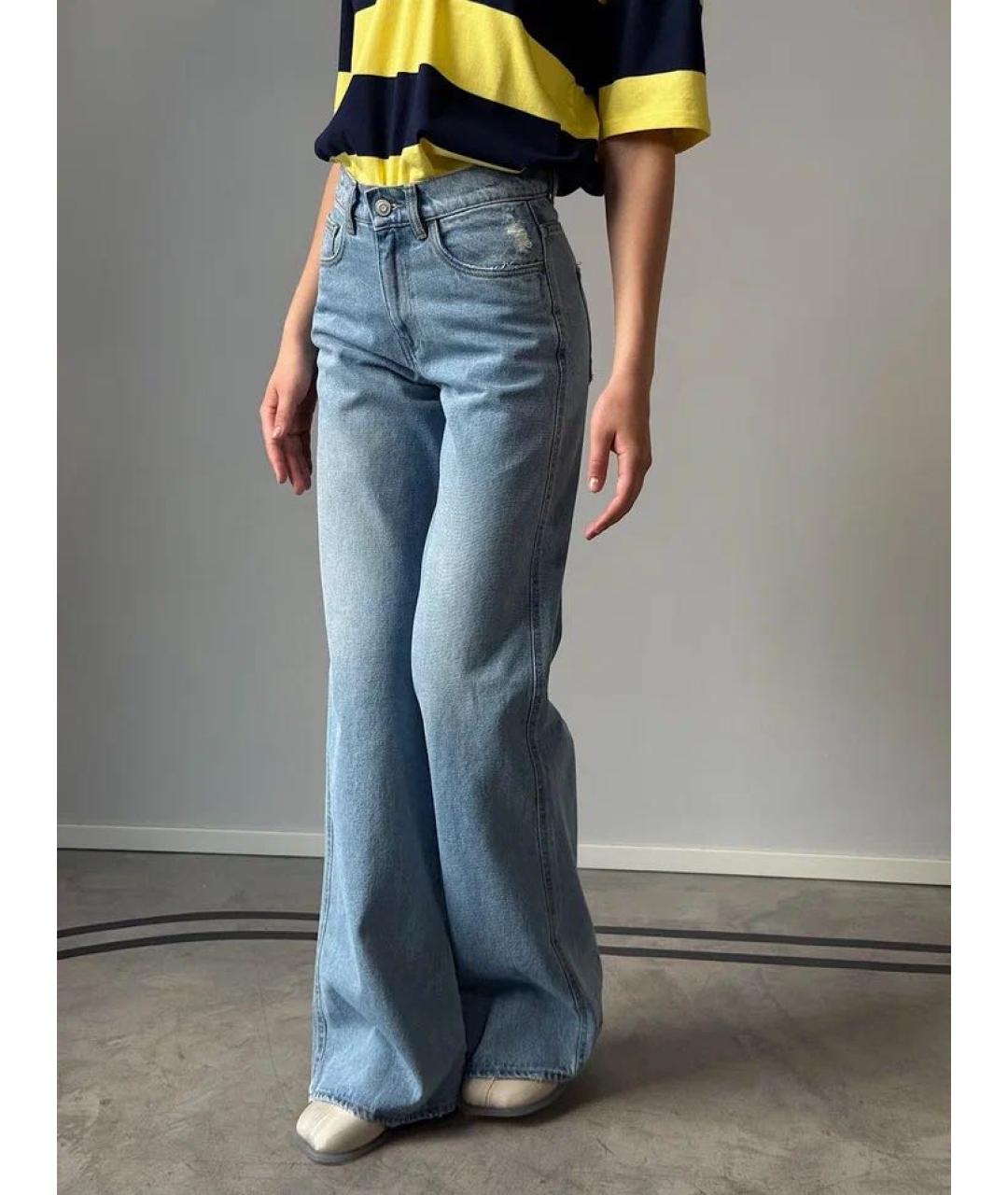 COPERNI Голубые хлопковые прямые джинсы, фото 3