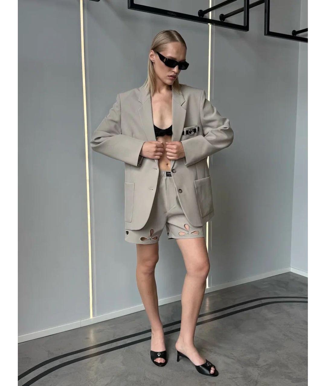 COPERNI Бежевый полиэстеровый жакет/пиджак, фото 3